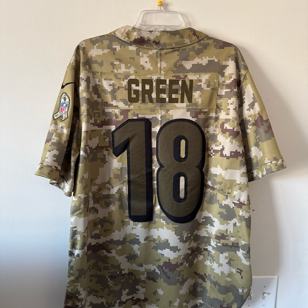 Men’s NIKE A.J. Green #18 Cincinnati Bengals SALUTE TO SERVICE Jersey Sz XL RARE - Picture 7 of 7